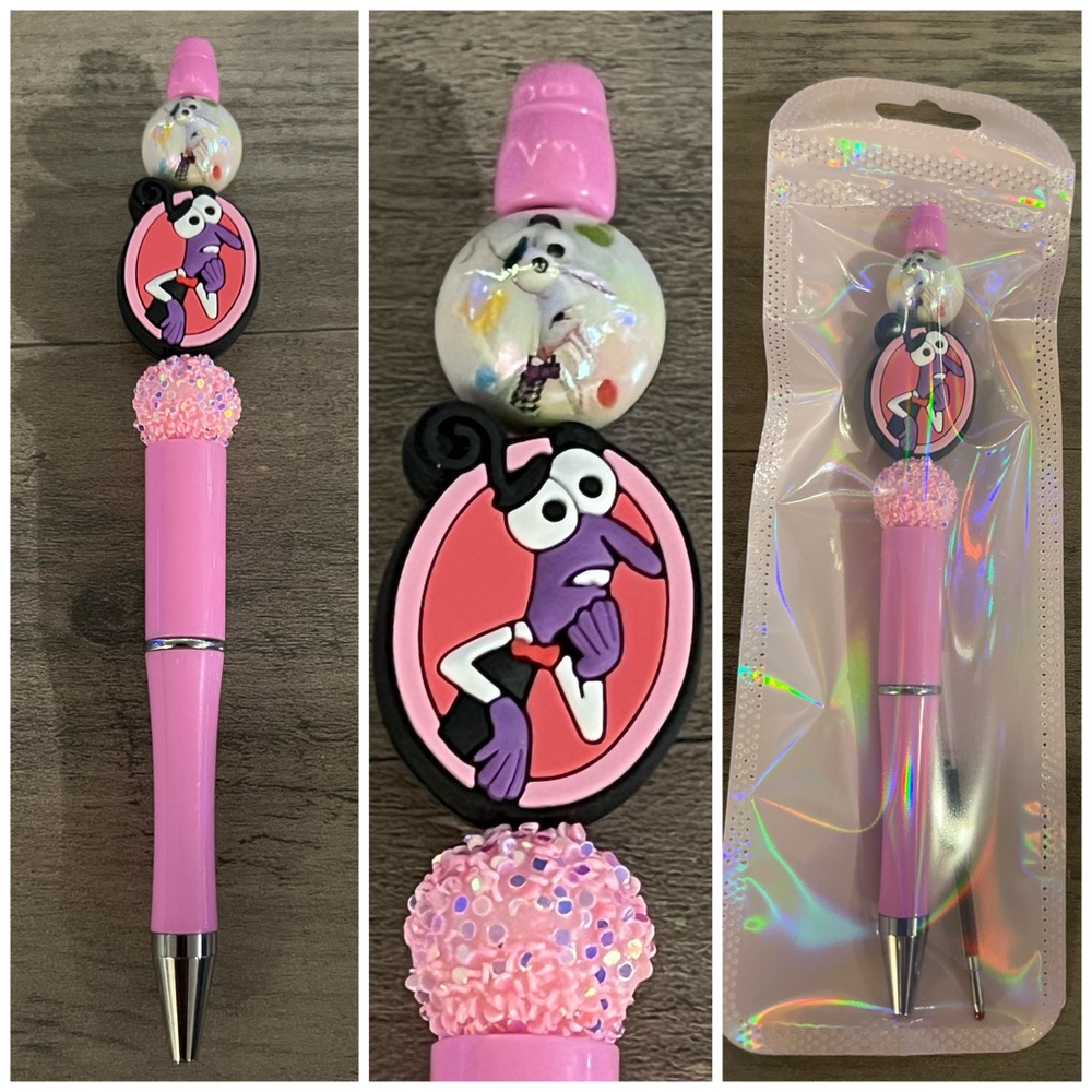 Inside Out Fear beaded focal pen
